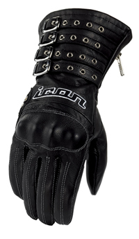 Icon Tuscadero Black Gloves